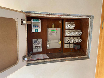 Domovní rozvaděč včetně přívodu z HDS