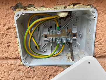 Domovní rozvaděč včetně přívodu z HDS