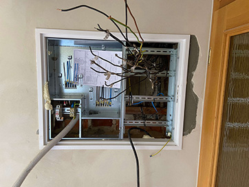 Domovní rozvaděč včetně přívodu z HDS