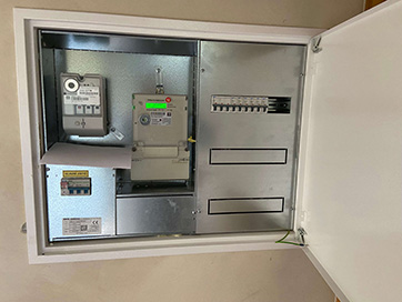 Domovní rozvaděč včetně přívodu z HDS